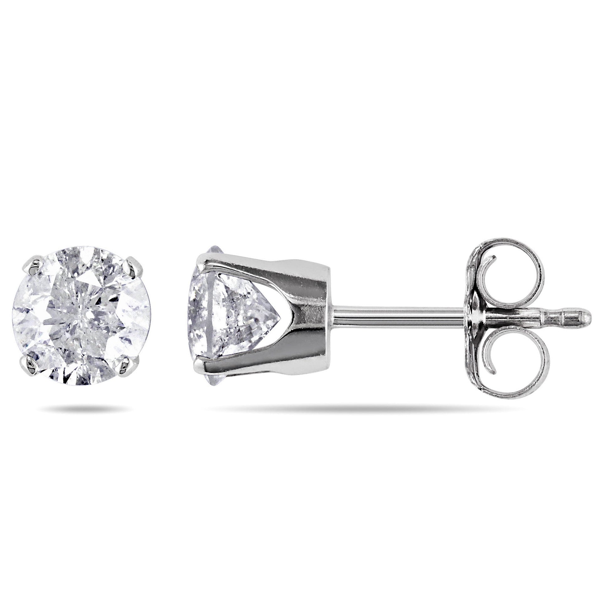 1ct TW Diamond Stud Earrings in 14k White Gold