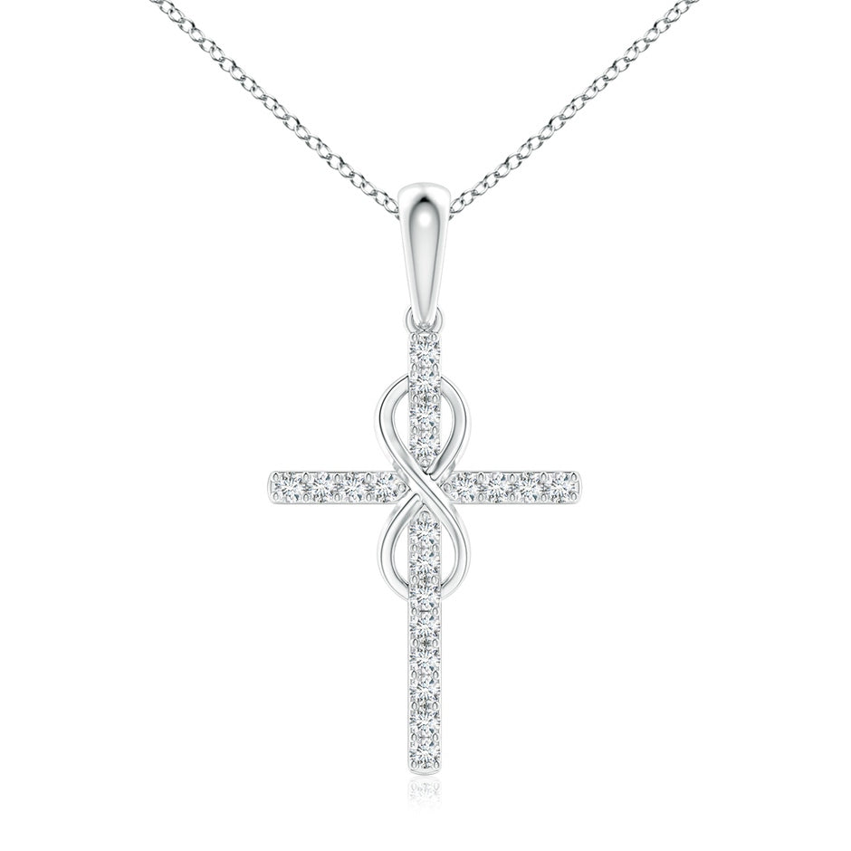 Diamond Cross and Infinity Pendant