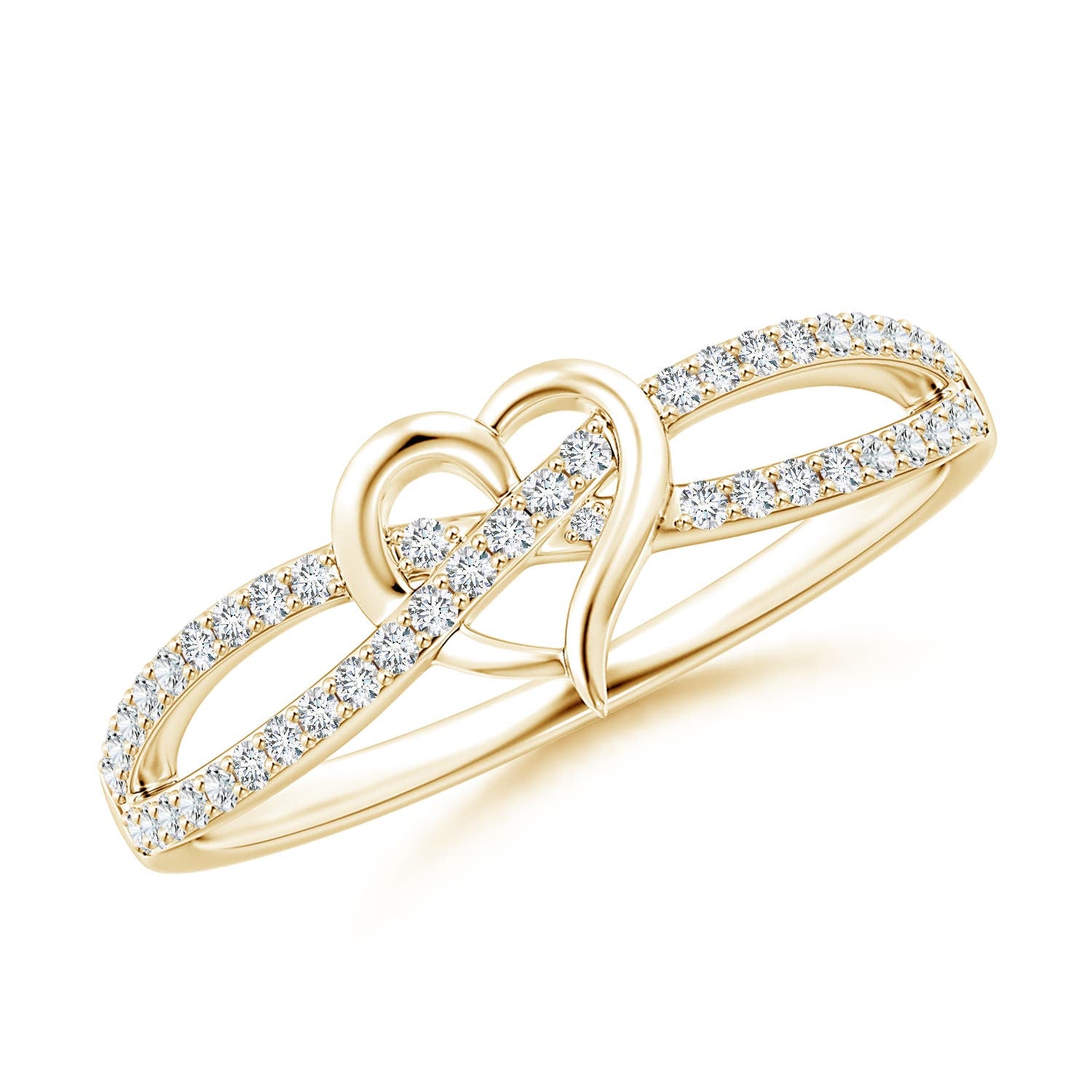 0.55 CTW Oval Pink Tourmaline Three Stone Bypass Ring with Diamonds in 14K Rose Gold