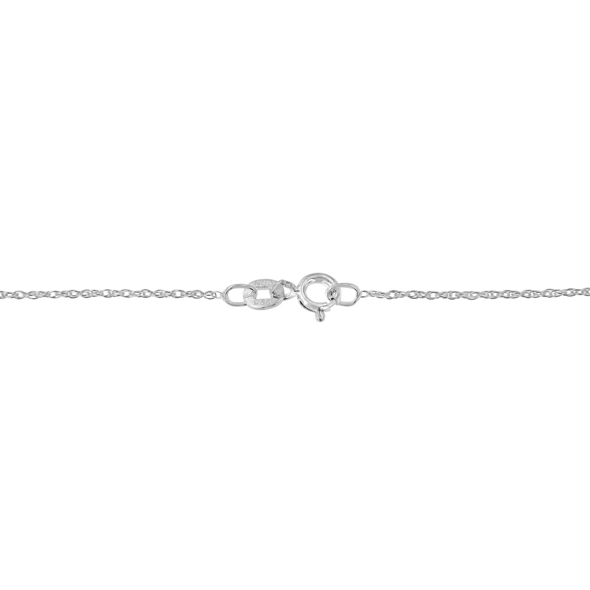.925 Sterling Silver 1/3 Cttw Diamond Framed Open Cross 18' Pendant Necklace (J-K Color, I2-I3 Clarity)