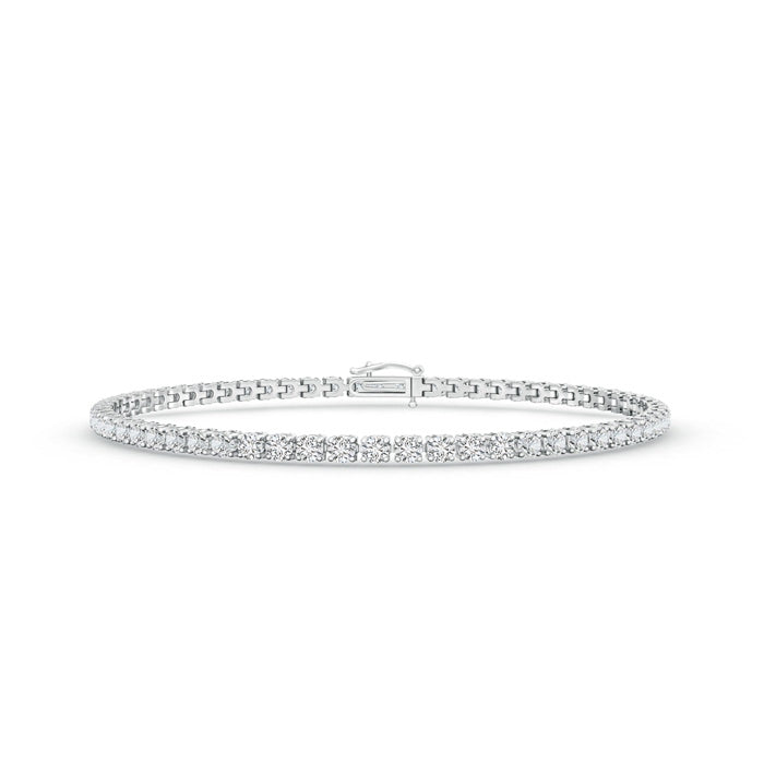 Prong-Set Round Diamond Eternity Tennis Bracelet