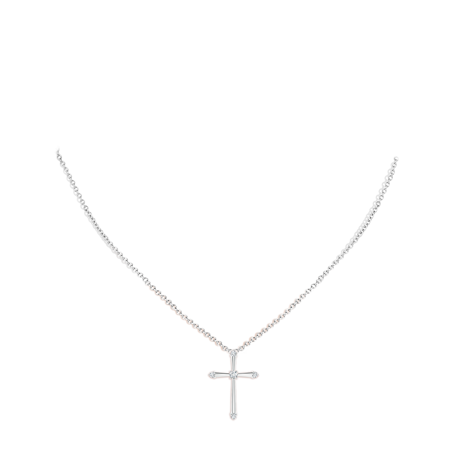 Classic Diamond Budded Cross Pendant