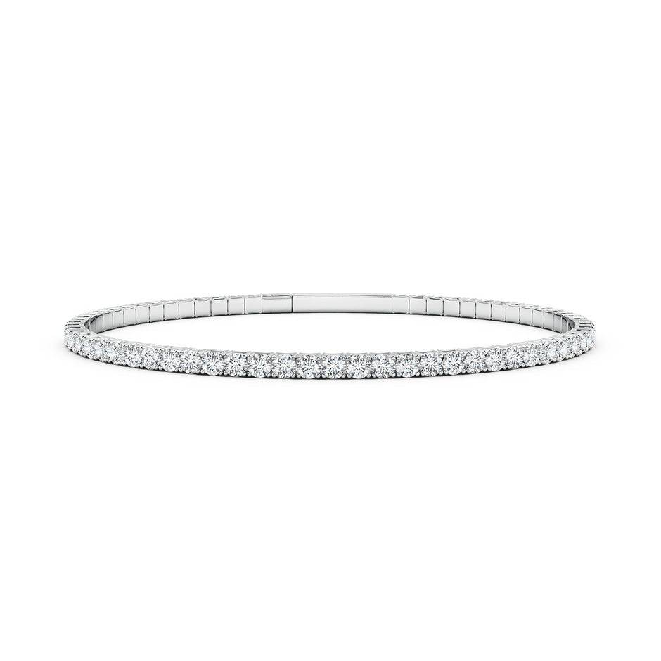 Classic Round Lab-Grown Diamond Flex Bangle