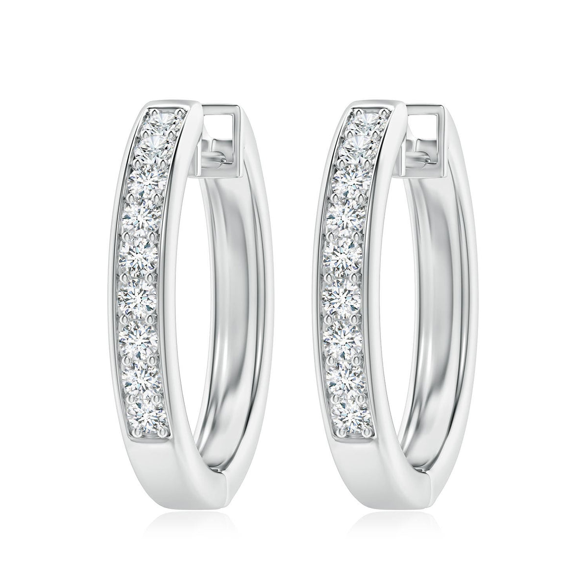 Lee Harris x 2.99 CTW Drew Citrine Hoop Earrings in 18K Rose Gold