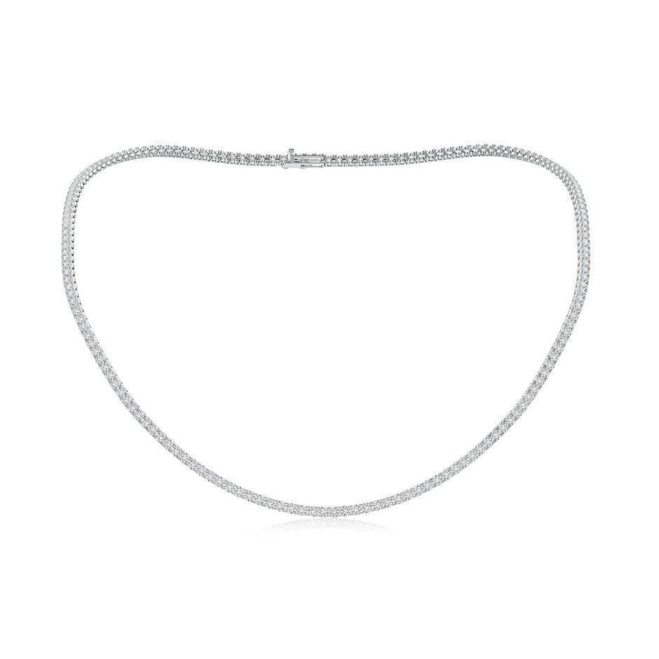 18" Prong-Set Diamond Tennis Necklace