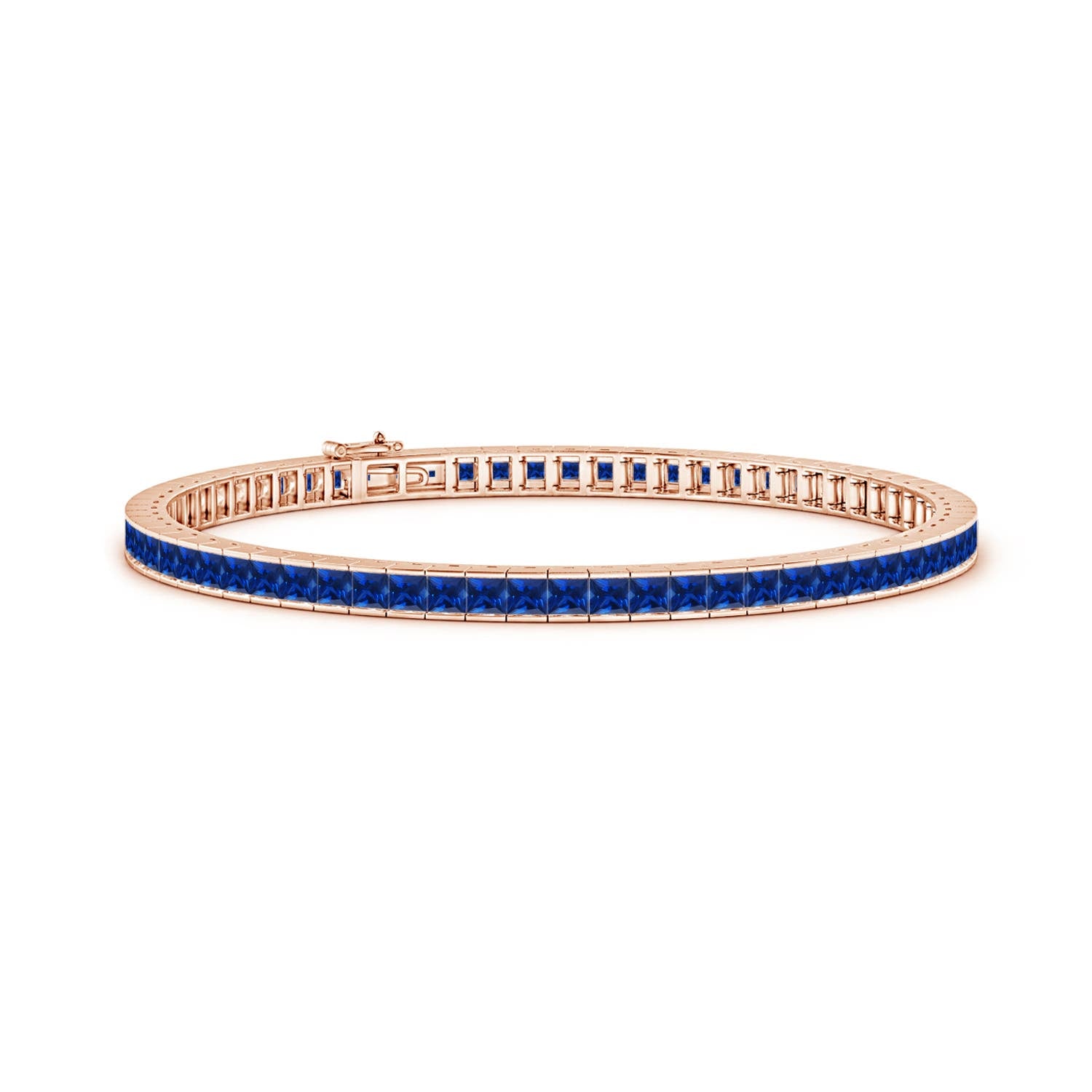 3.0 CTW Pear and Marquise Sapphire Olive Branch Bracelet in 18K Yellow Gold