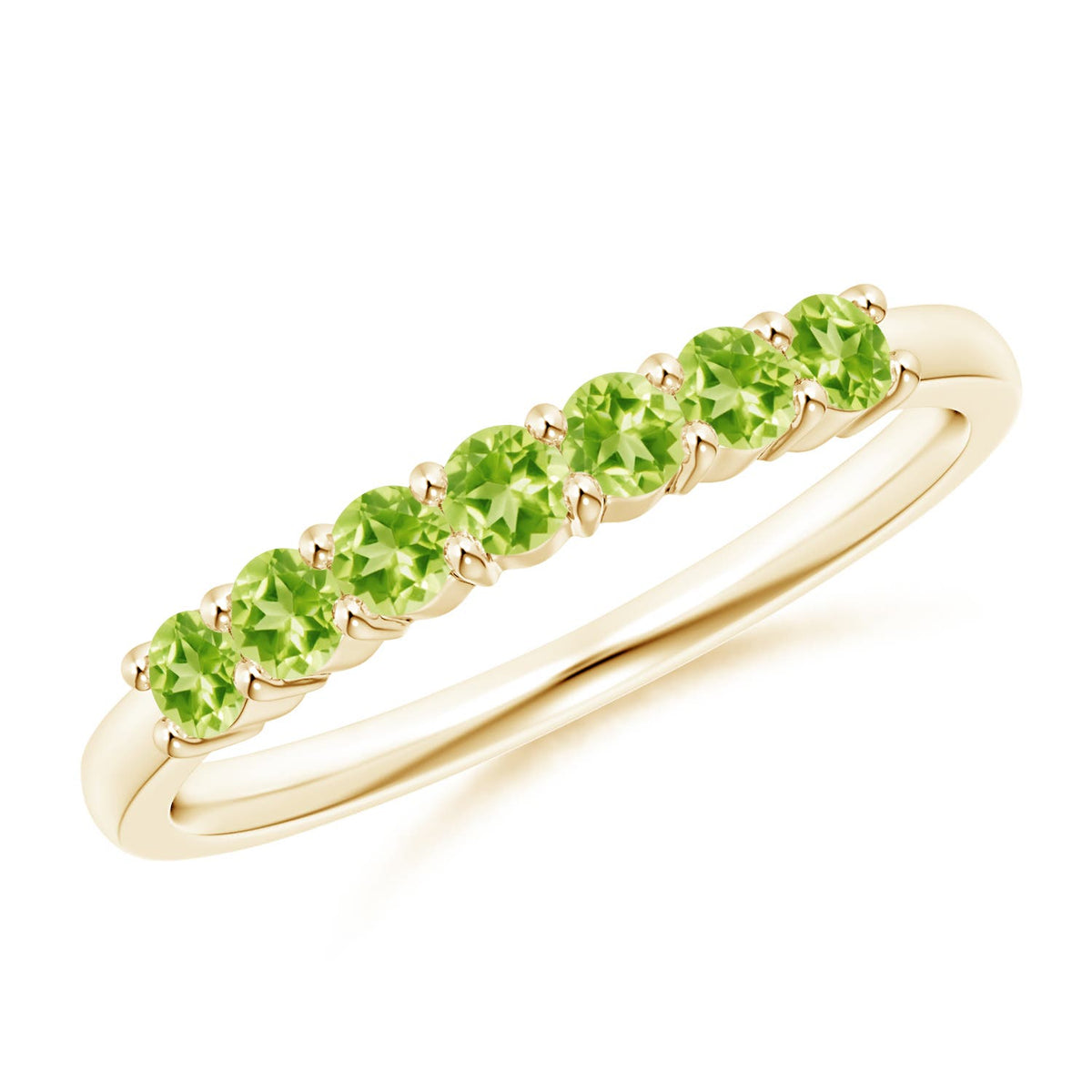 1.85 CTW Oval Peridot Three Stone Criss-Cross Ring in 14K Rose Gold