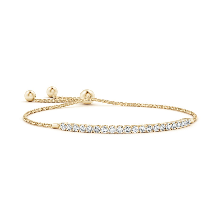 Prong-Set Round Diamond Tennis Bolo Bracelet