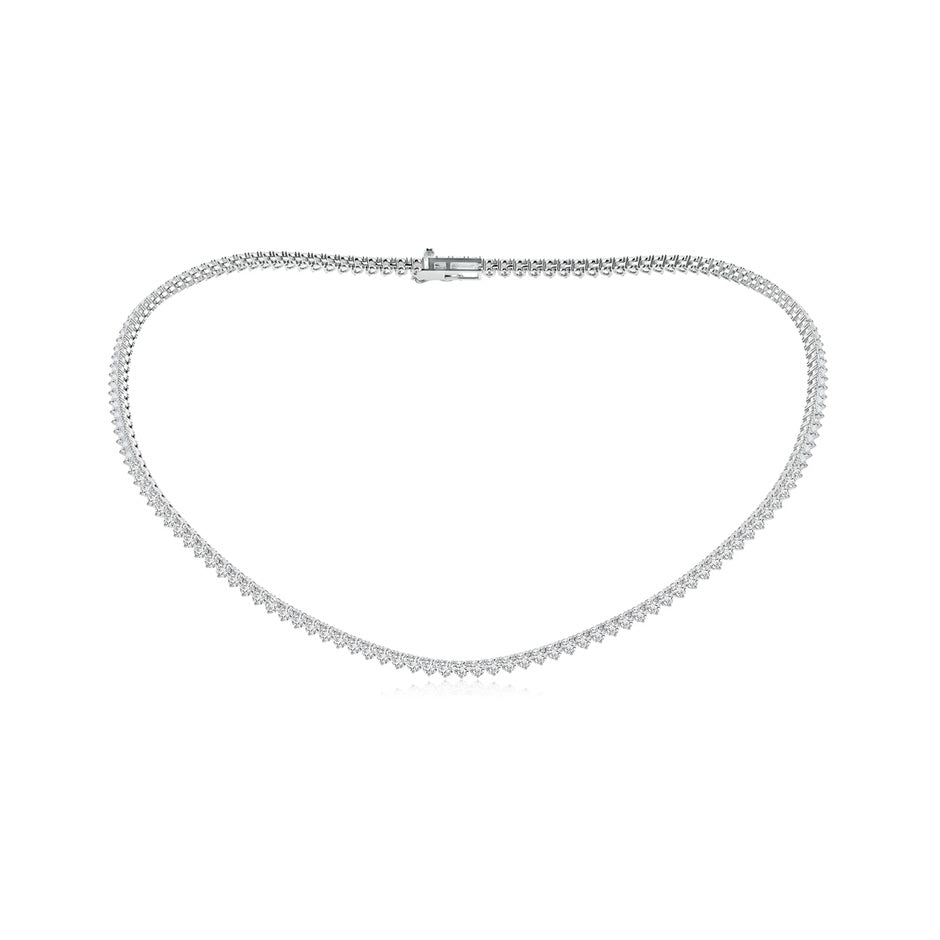 Three-Prong Set Diamond Tennis Necklace