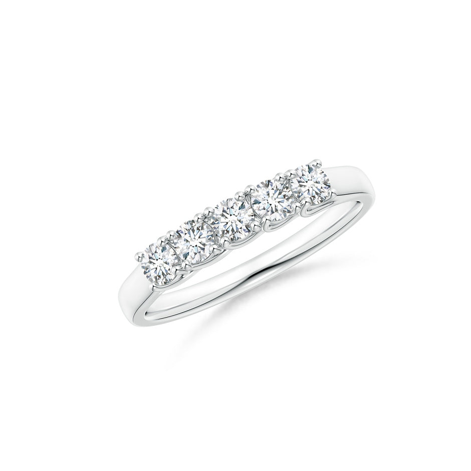 Lab-Grown Half Eternity Five Stone Diamond Wedding Ring