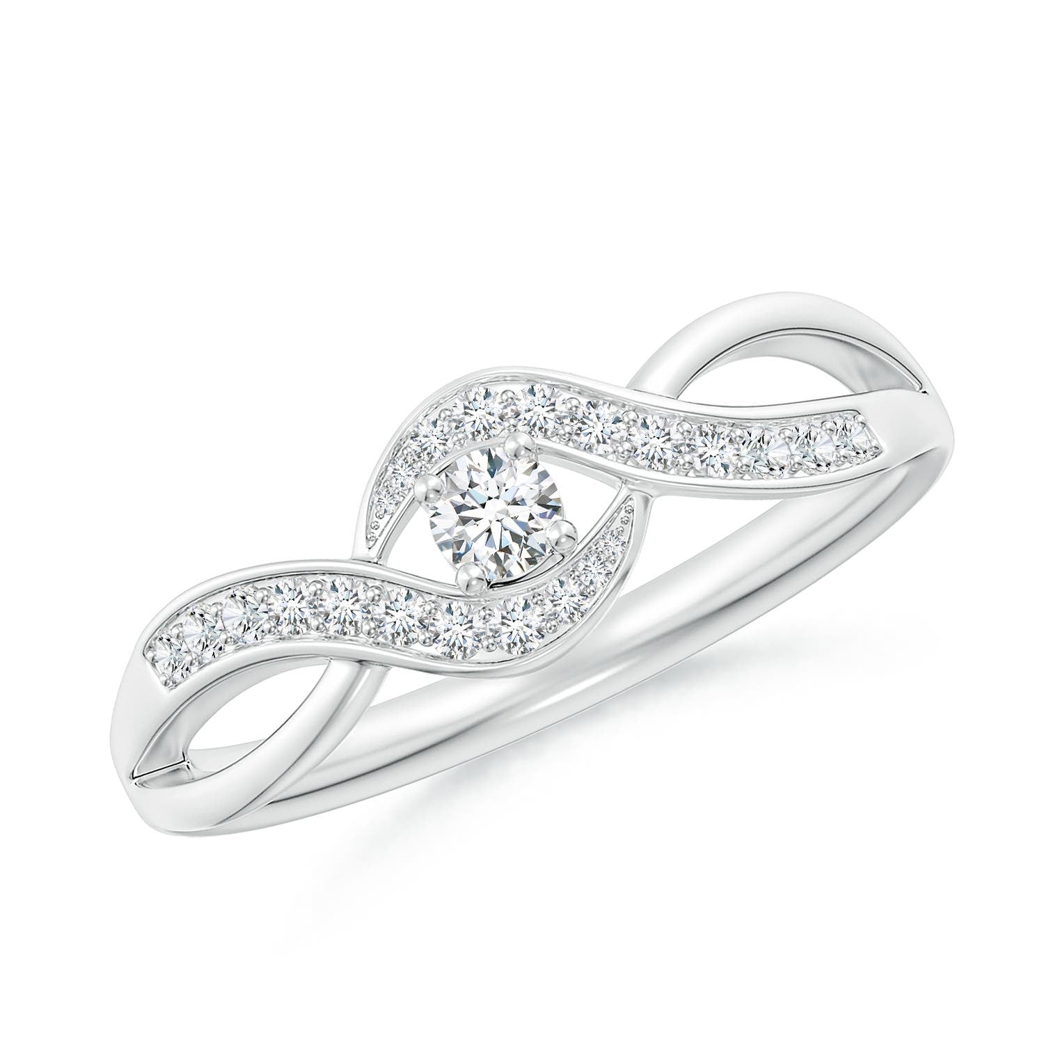 0.51 CTW Classic Floral Halo Round Lab-Grown Fancy Intense Blue Diamond Engagement Ring with Accents in 14K Yellow Gold