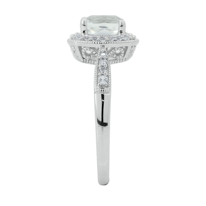 Lab Created White Sapphire Ring in Sterling Silver