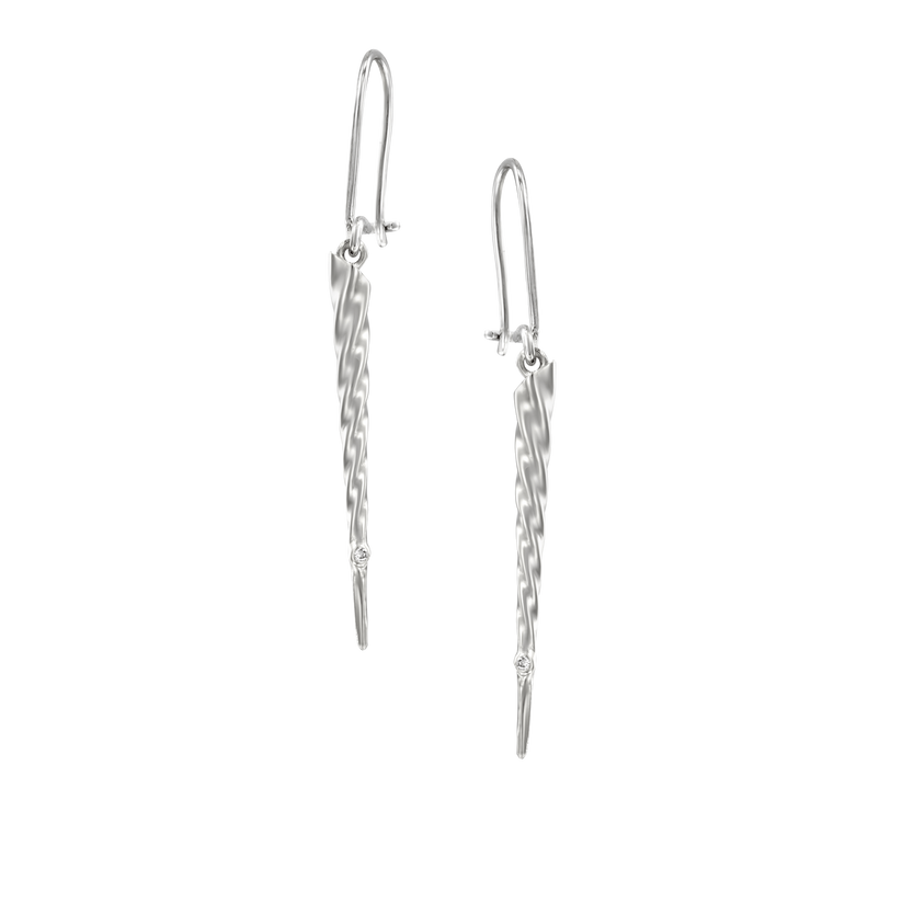 Unicorn Earrings White Gold