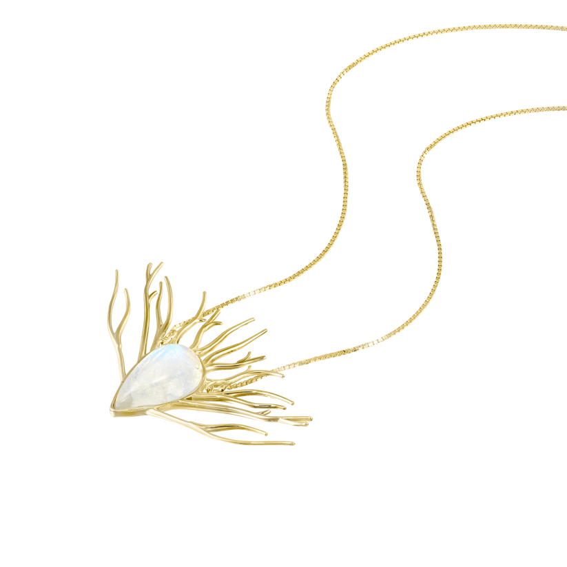 Mysterious Forest Necklace Yellow Gold