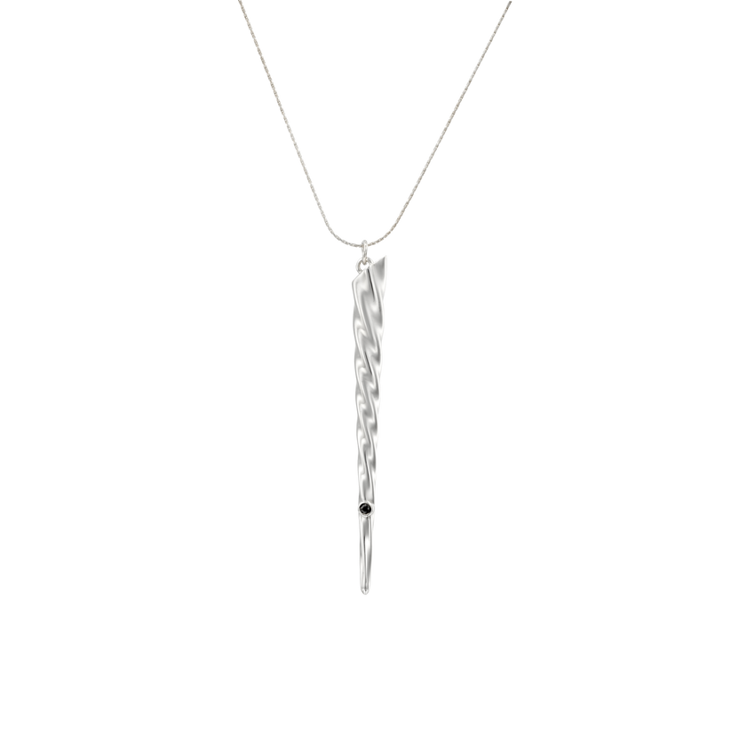 White Gold Unicorn Pendant