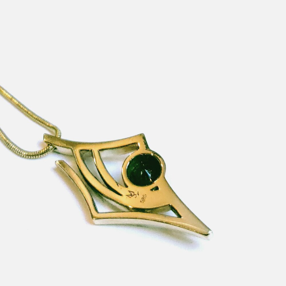 Antareso Necklace With Black Diamonds