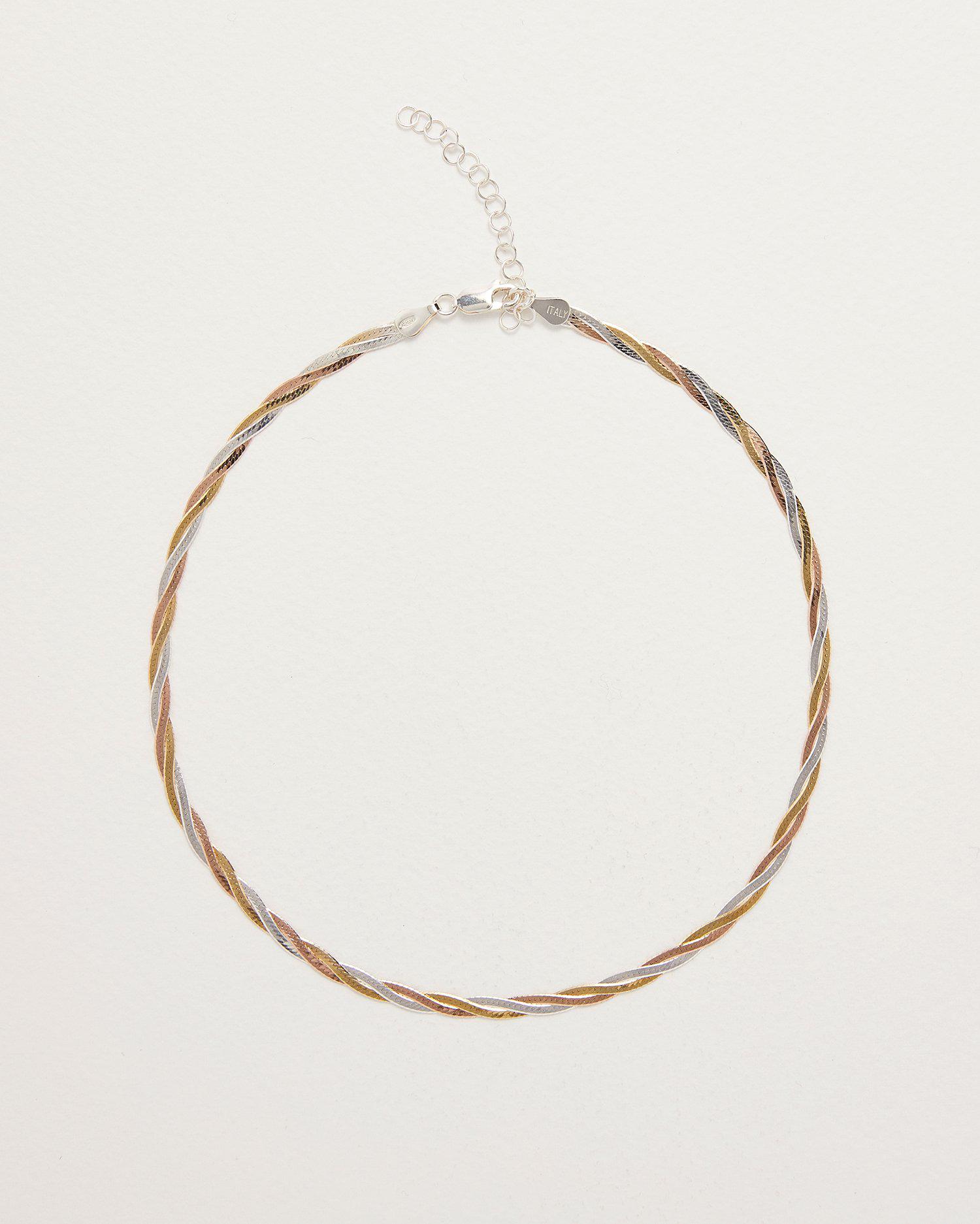 Twisted Tricolor Herringbone Chain 14'