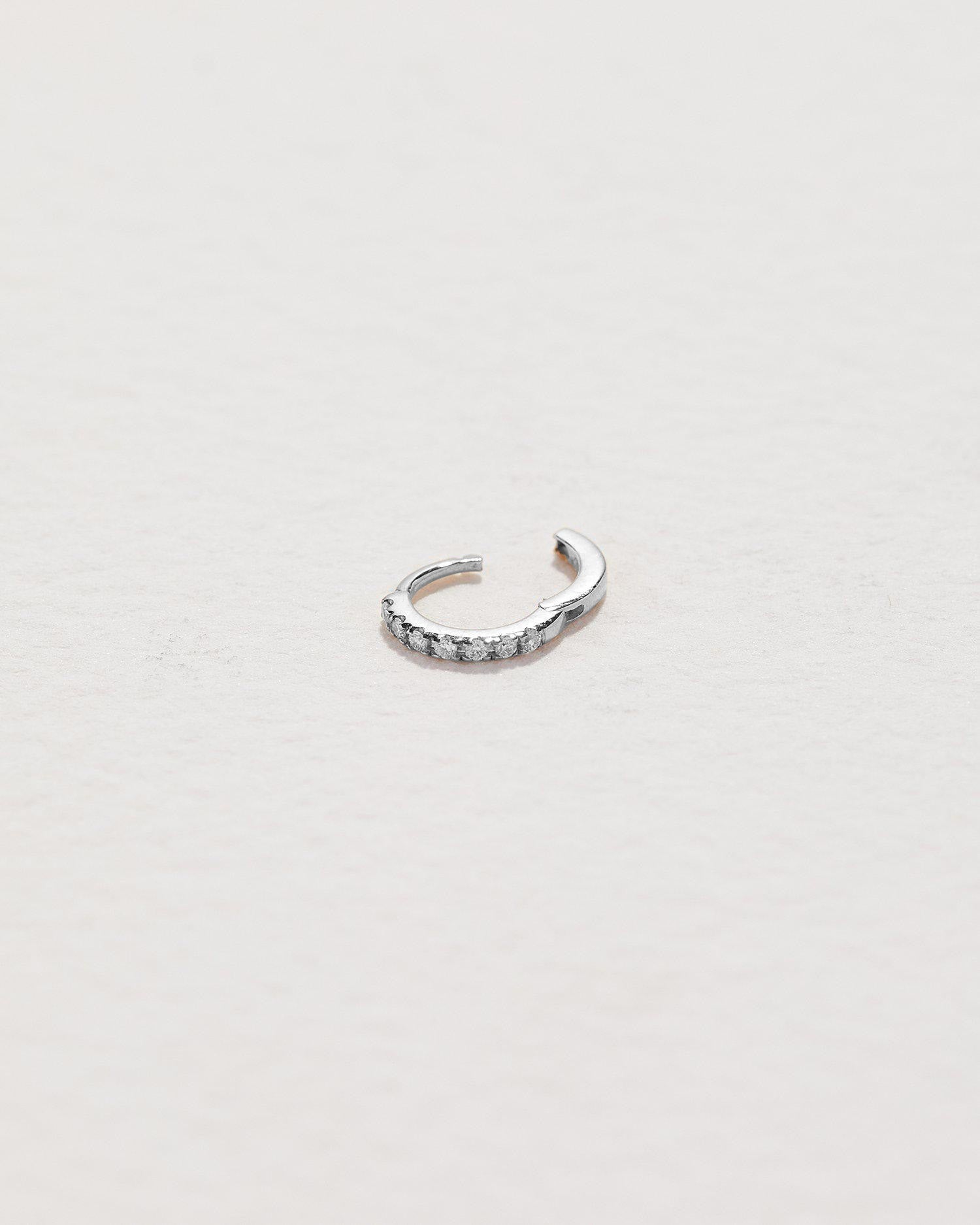 Tiny Half Pave Huggie