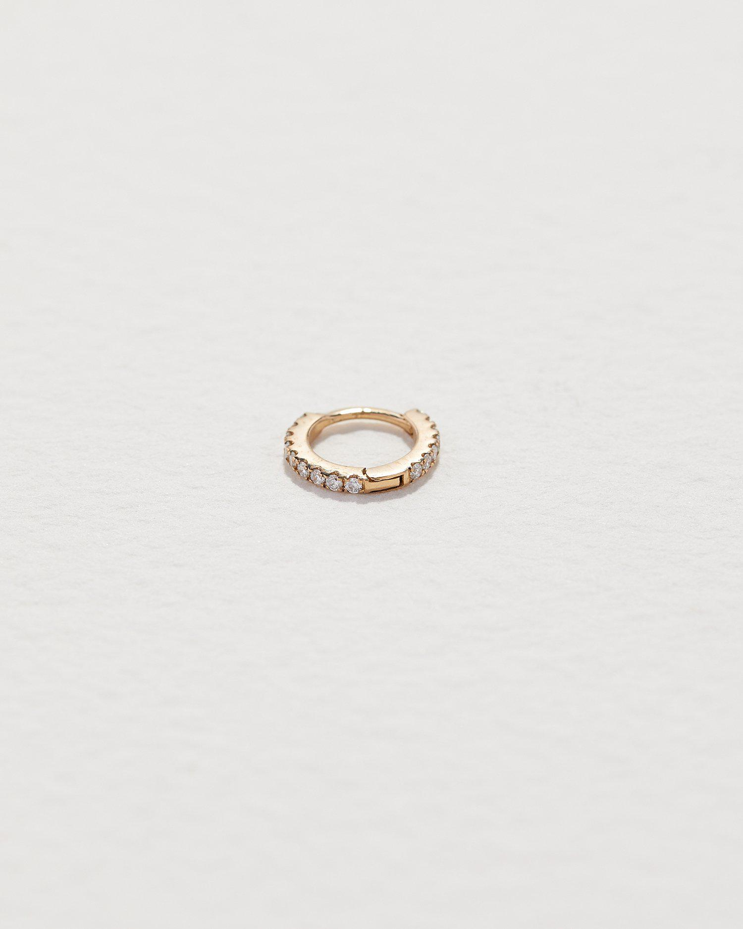 Tiny Full Pavé Huggie