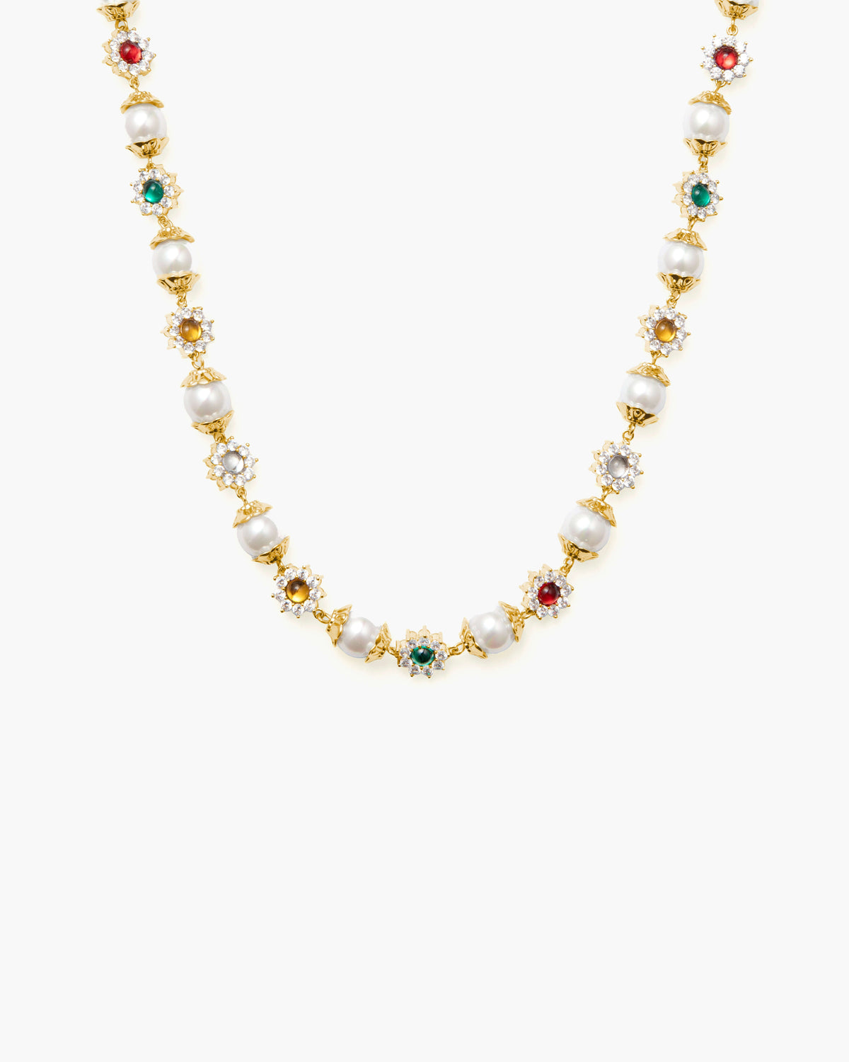 Daisy Pearl Necklace
