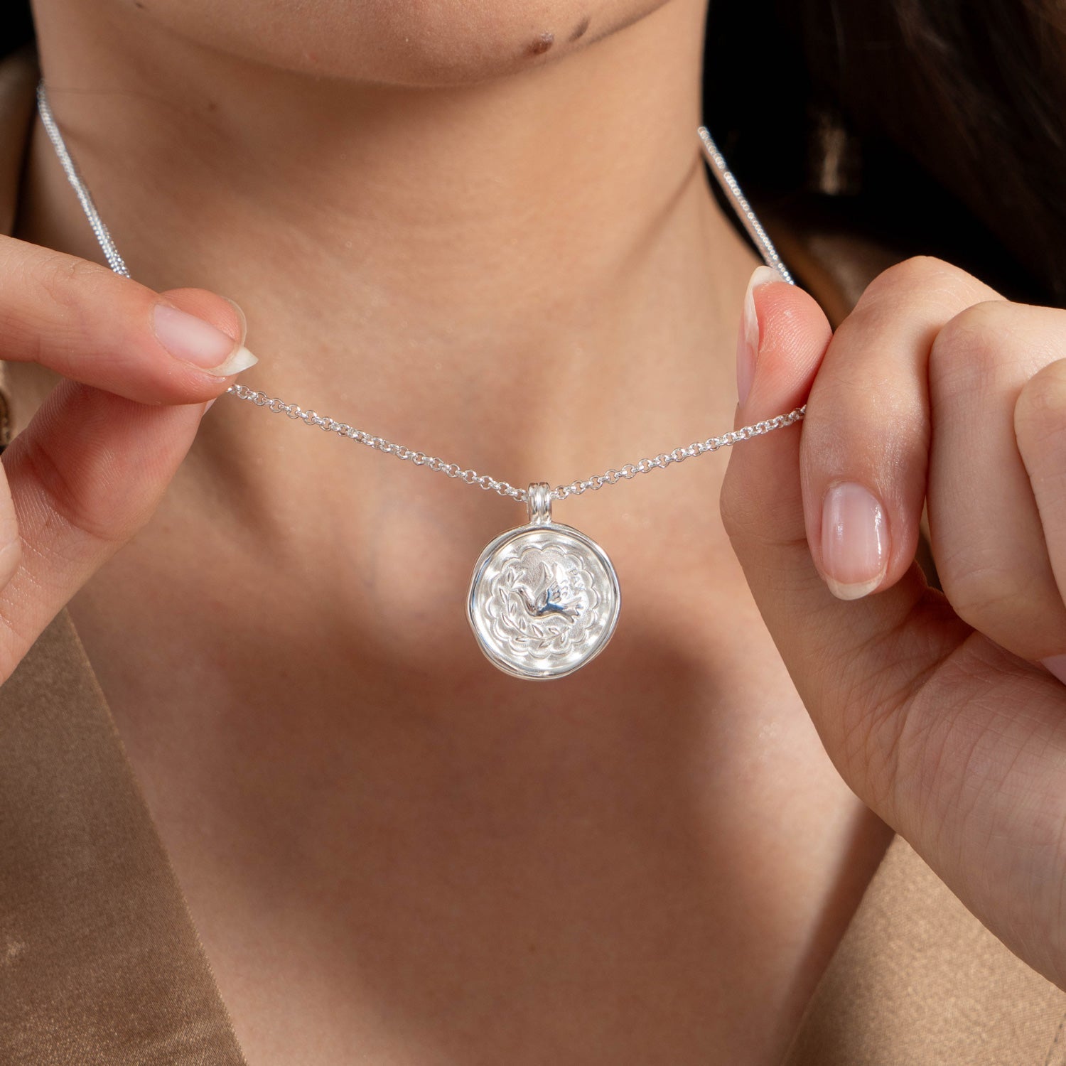 Peace Dove Talisman Necklace