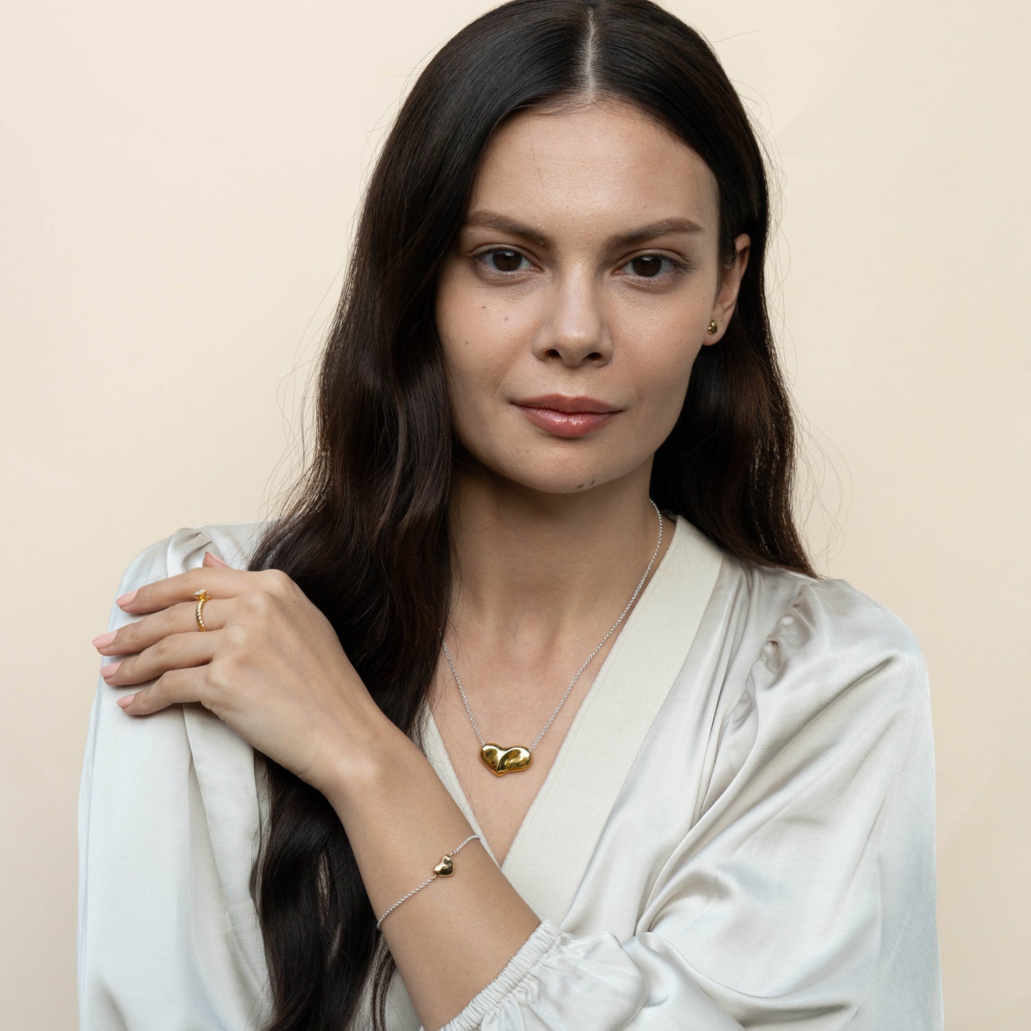 Medium Puff Heart Pendant