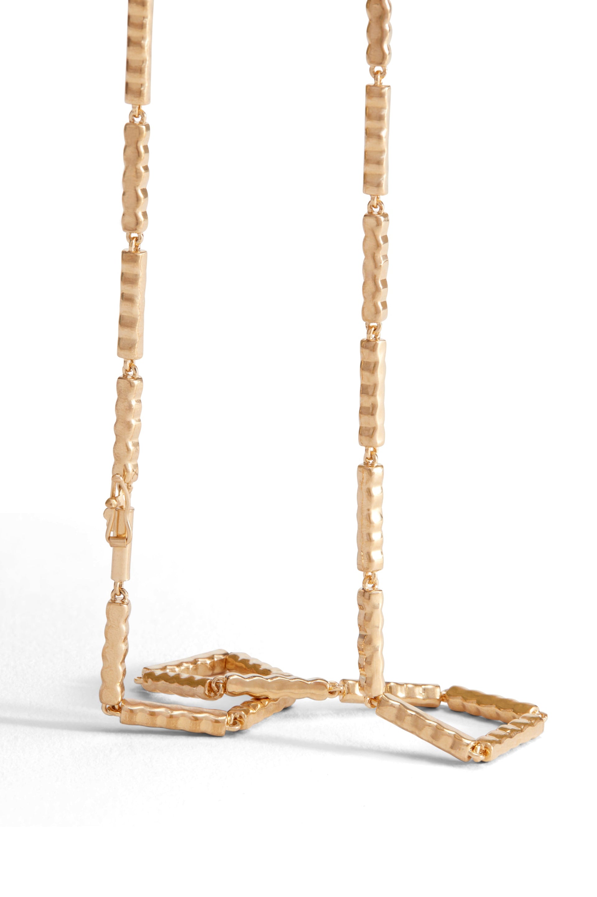 Gold Essentials Wave-Bar Link Necklace