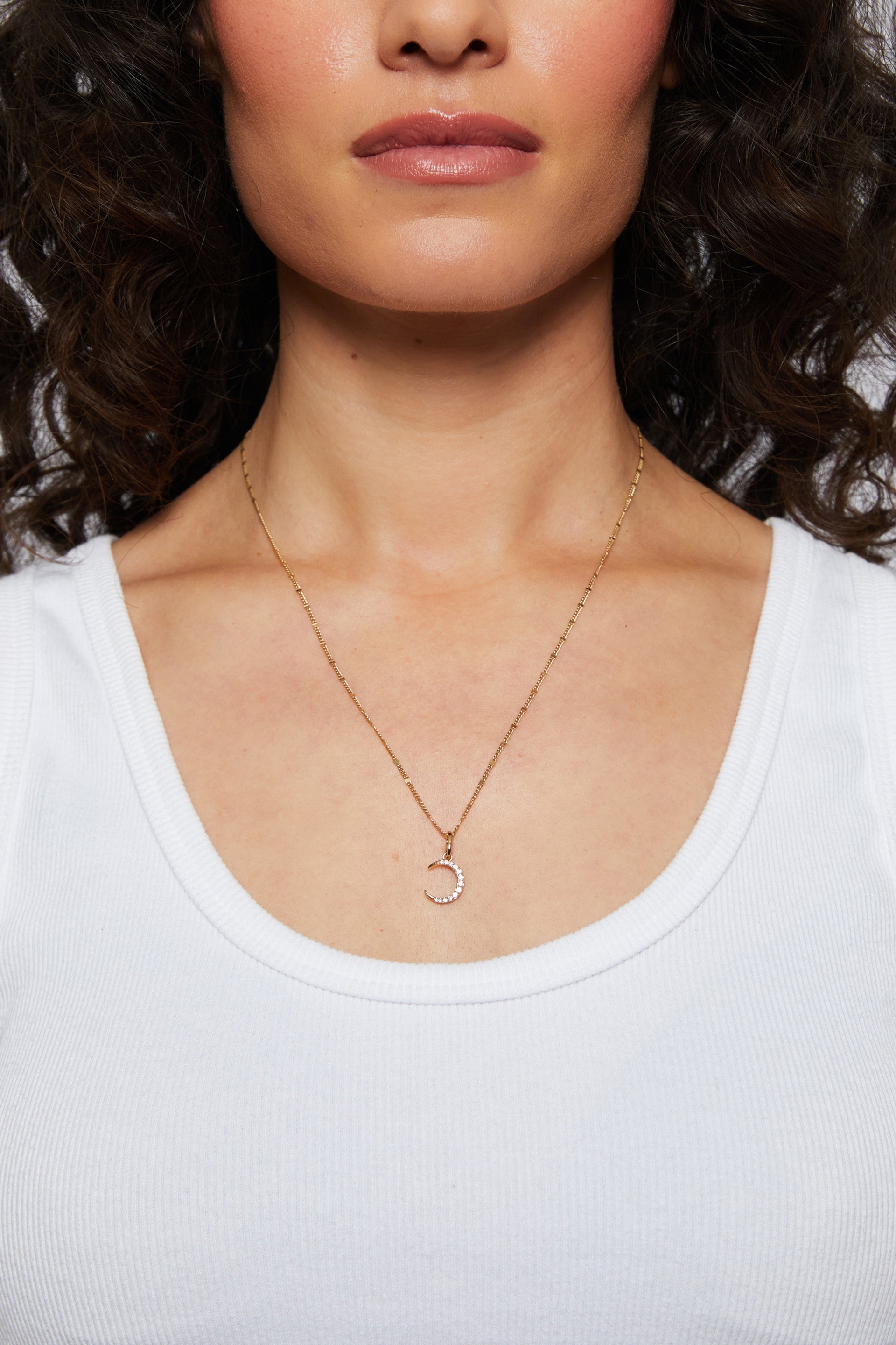 Crescent Necklace Charm