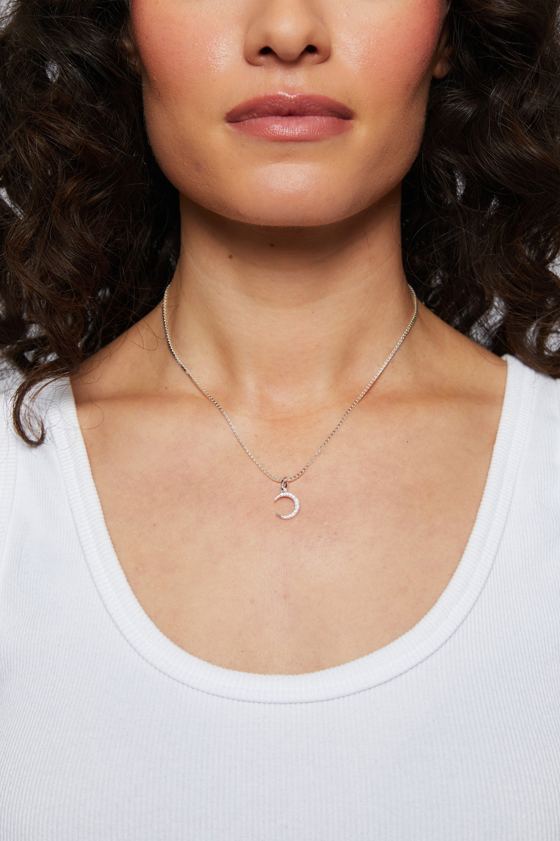 Crescent Necklace Charm