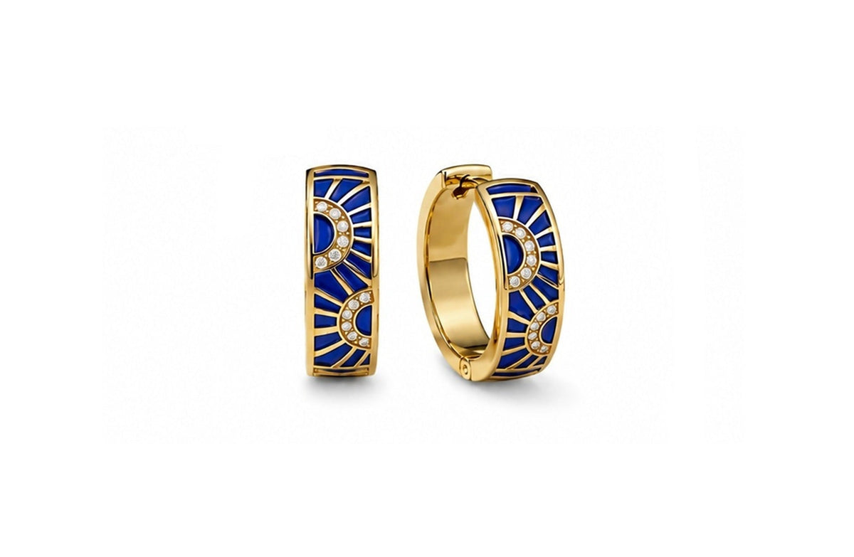 Aurora Sun-Ray Huggie Earrings