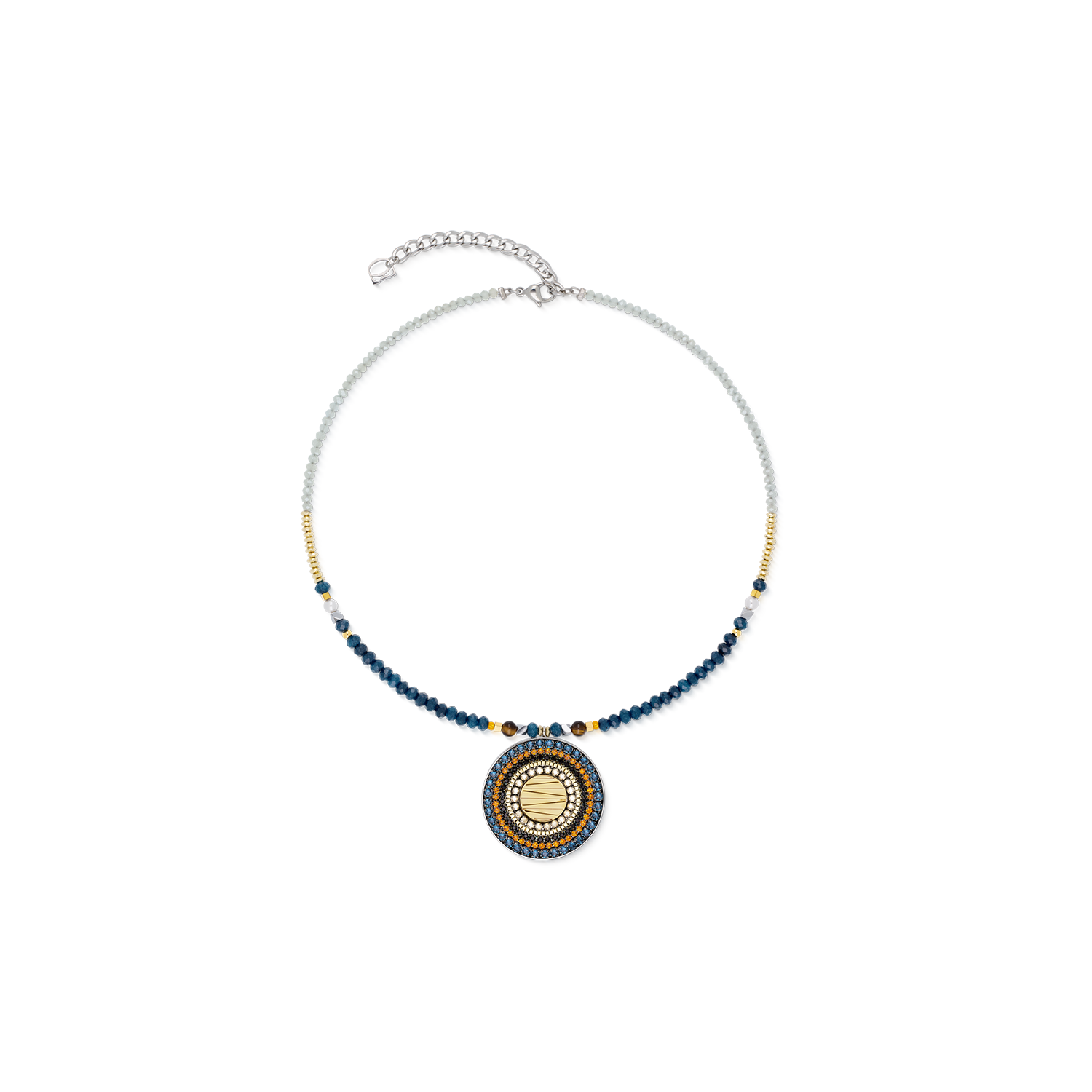 Necklace Amulet Modern Future Motion bicolour