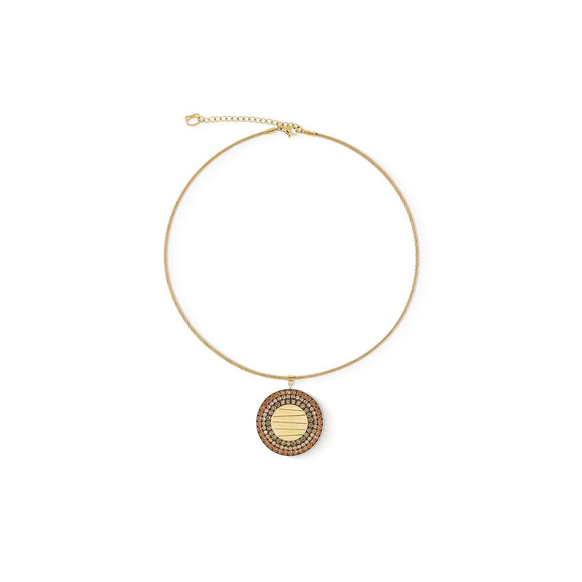 Necklace Amulet Glam Waves gold-beige