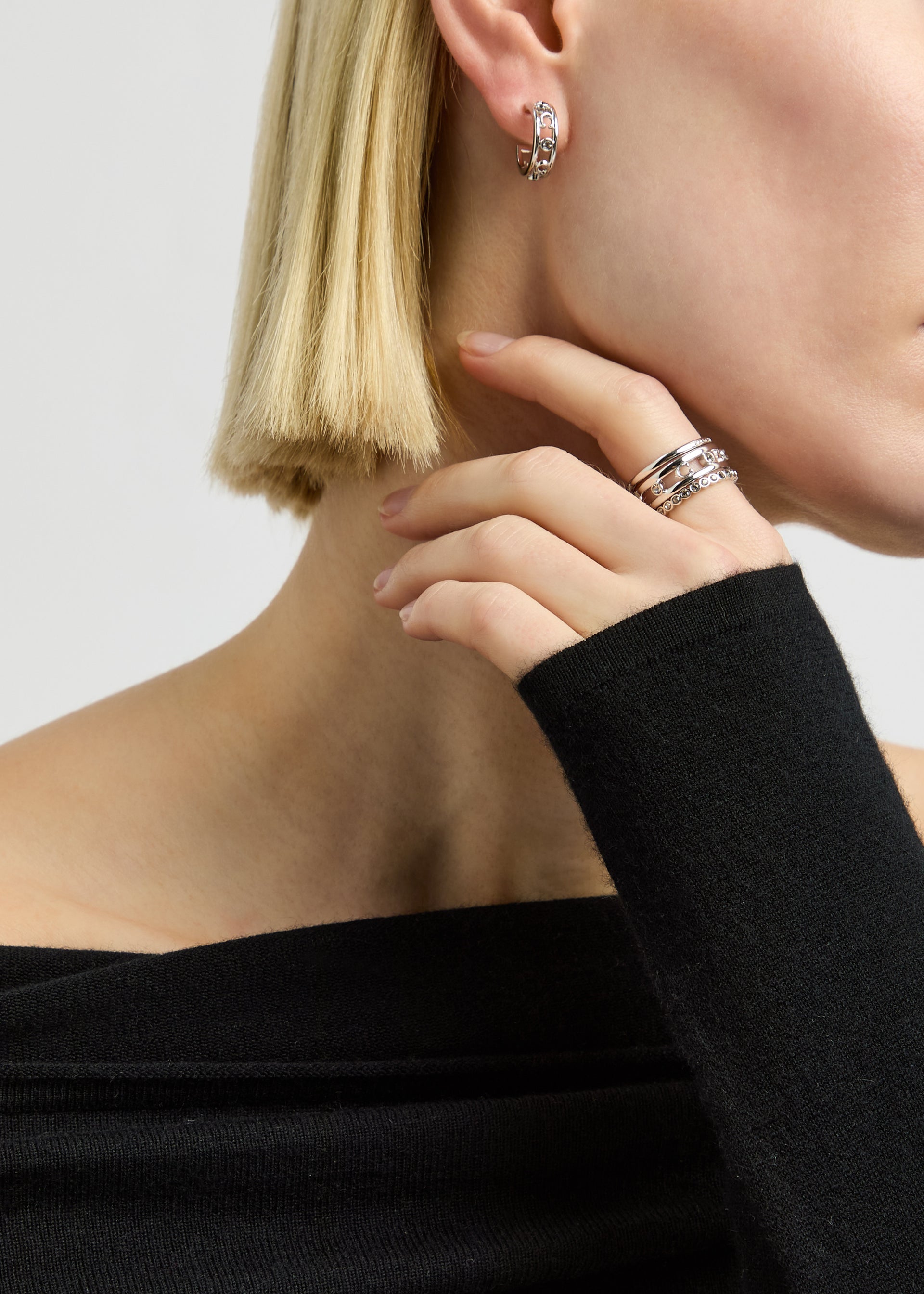 Logo ring stack - set of three