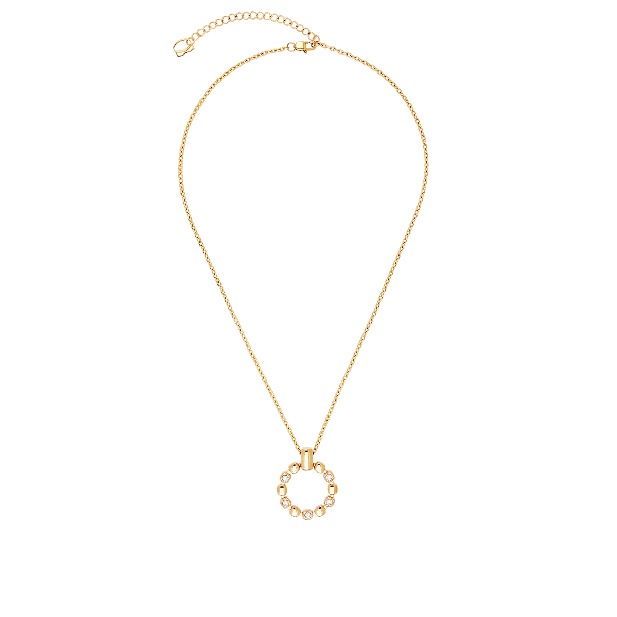 Necklace Soft Cube Circle Glow gold