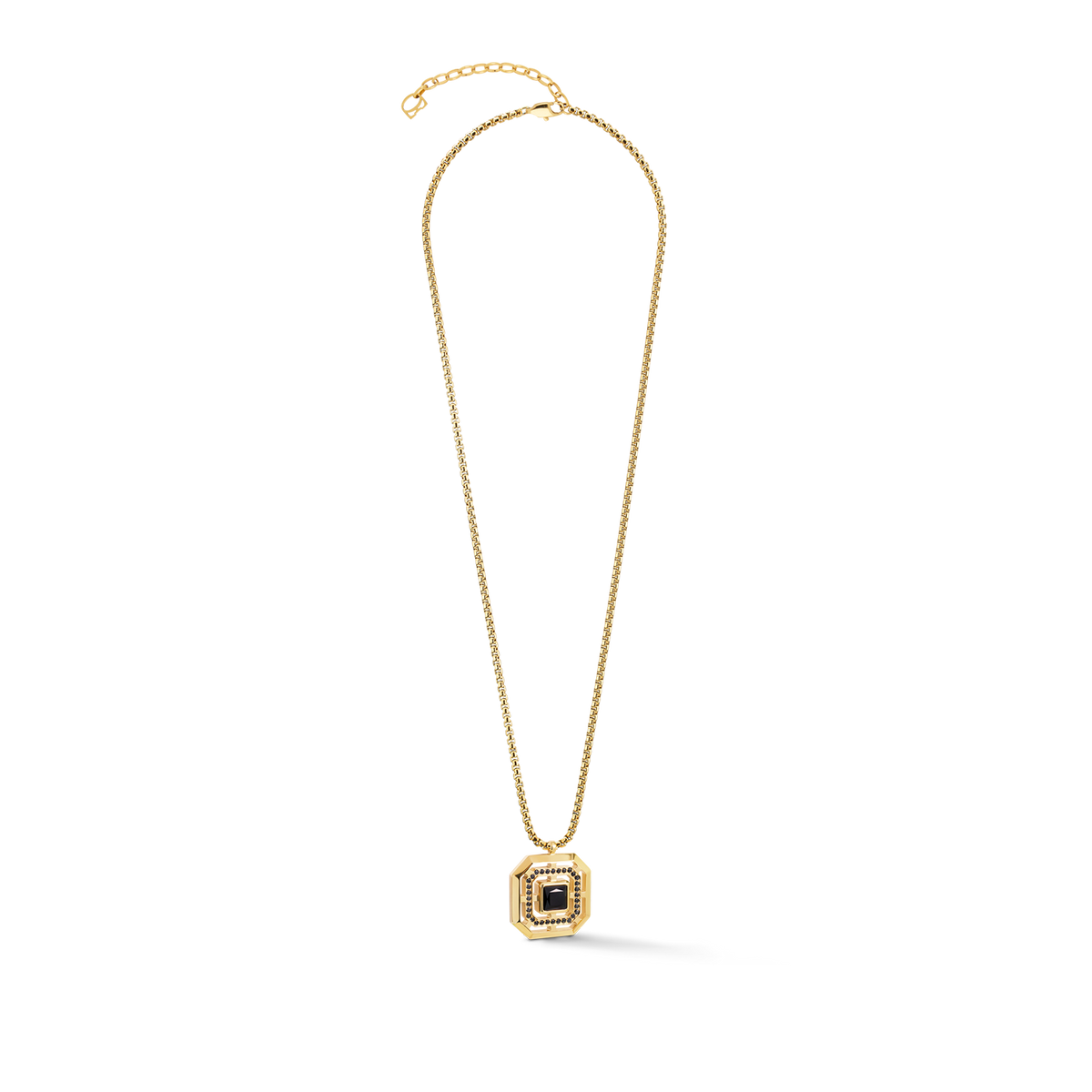 Necklace Amulet Icon Frame Pure Noir Gold