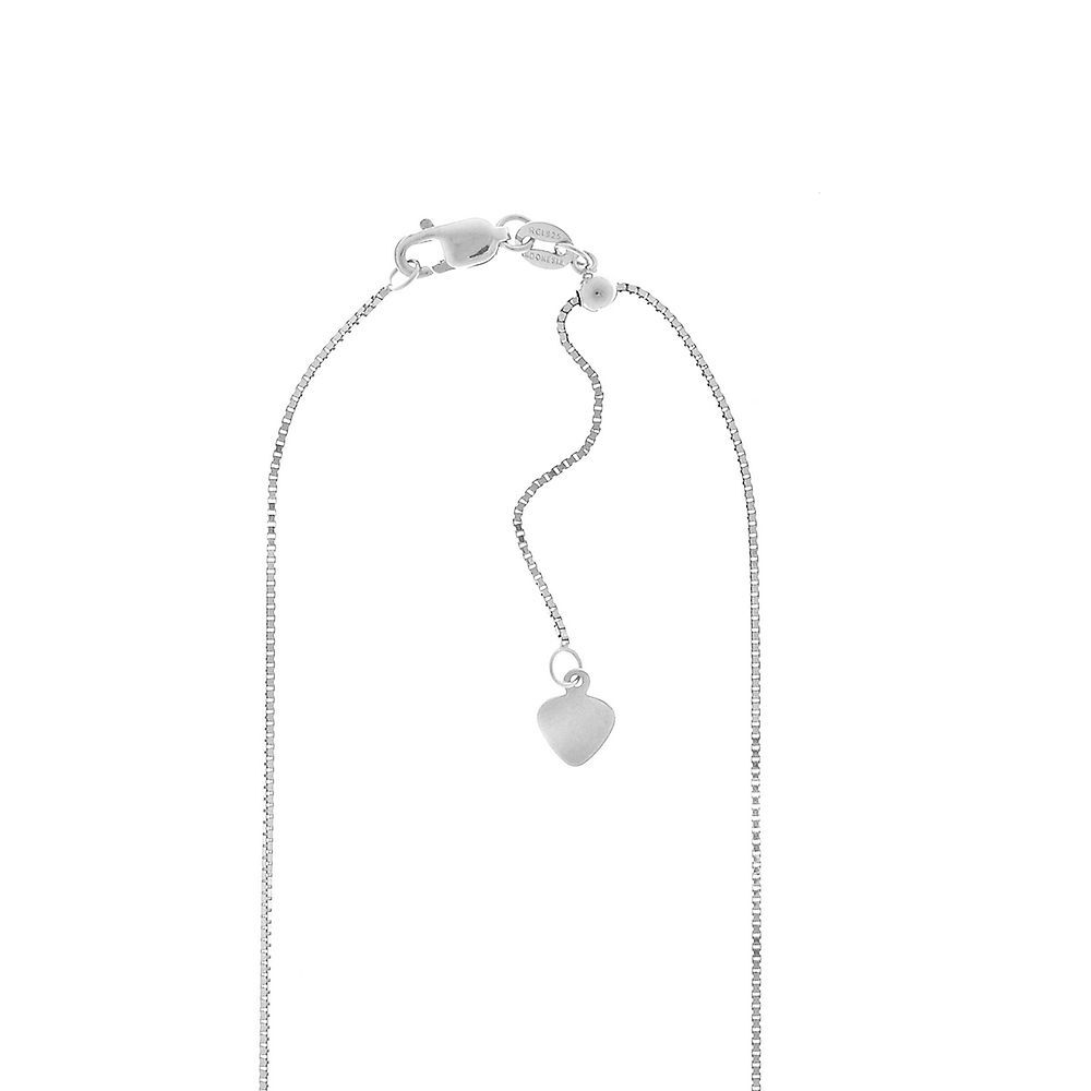 Adjustable Box Chain in Sterling Silver, 22"