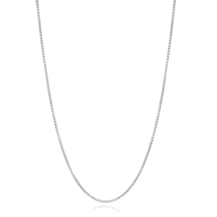 Adjustable Box Chain in Sterling Silver, 22"