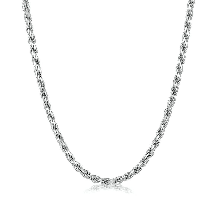 Rope Chain in Sterling Silver, 18"