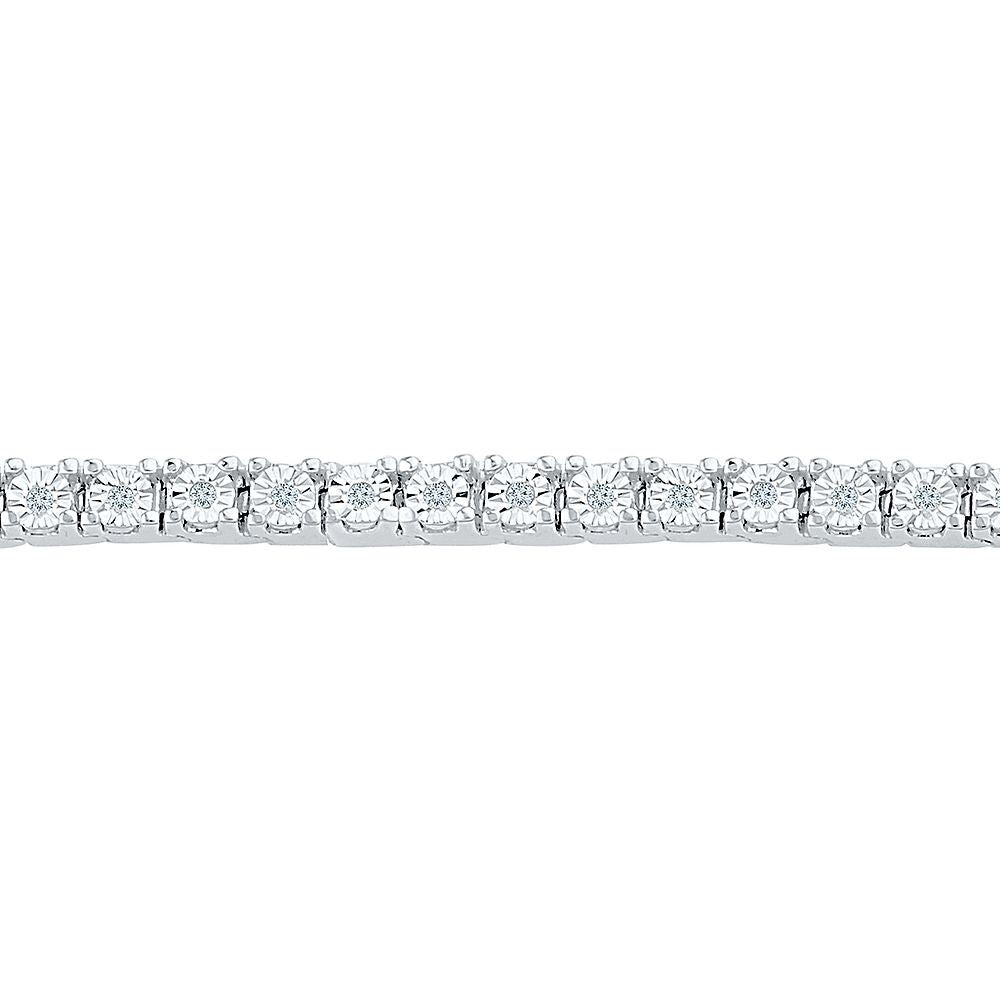 1/4 ct. tw. Diamond Bracelet in Sterling Silver