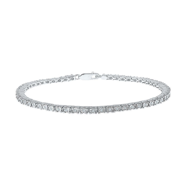 1/4 ct. tw. Diamond Bracelet in Sterling Silver