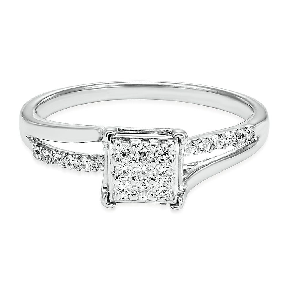 1/4 ct. tw. Diamond Ring in Sterling Silver