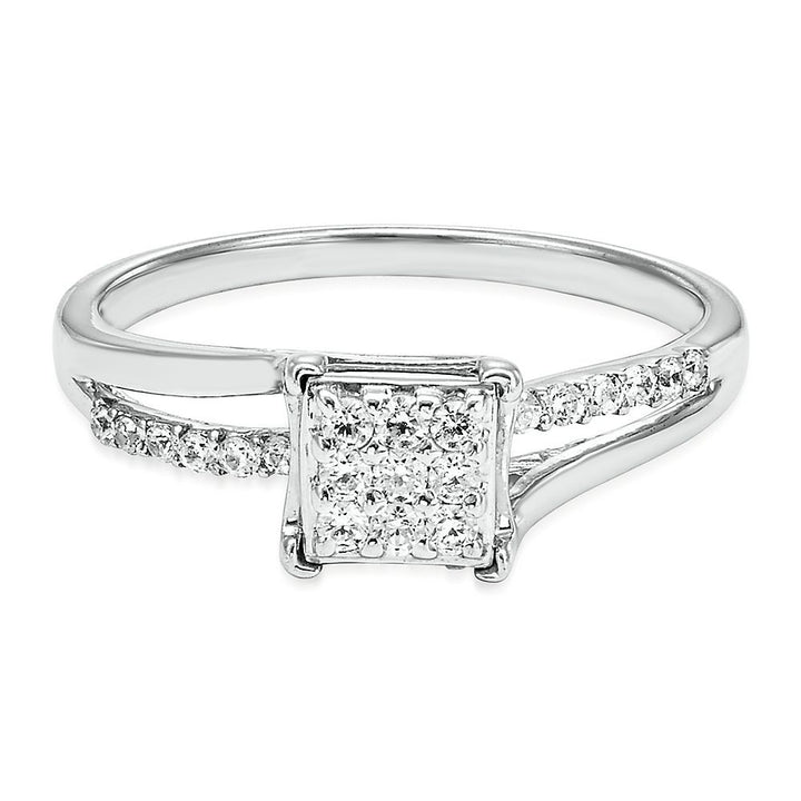 1/4 ct. tw. Diamond Ring in Sterling Silver