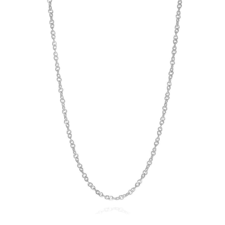 Adjustable Singapore Chain in 14K White Gold, 22"