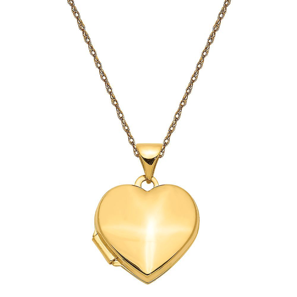 Heart Locket in 14K Yellow Gold