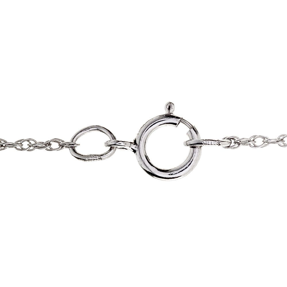 Amethyst & Lab Created White Sapphire Double Heart Pendant in Sterling Silver