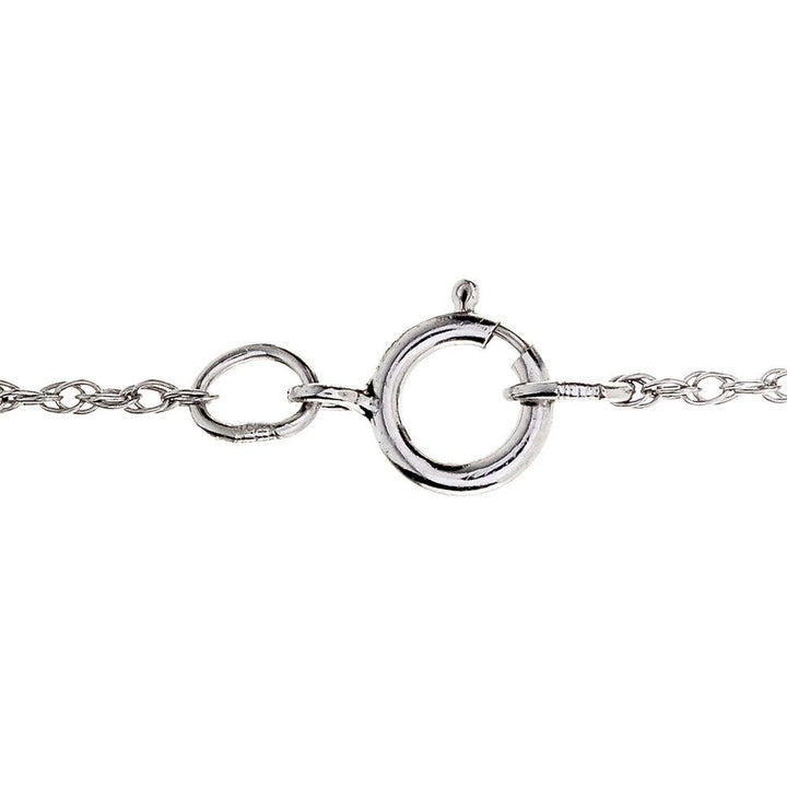 Amethyst & Lab Created White Sapphire Double Heart Pendant in Sterling Silver