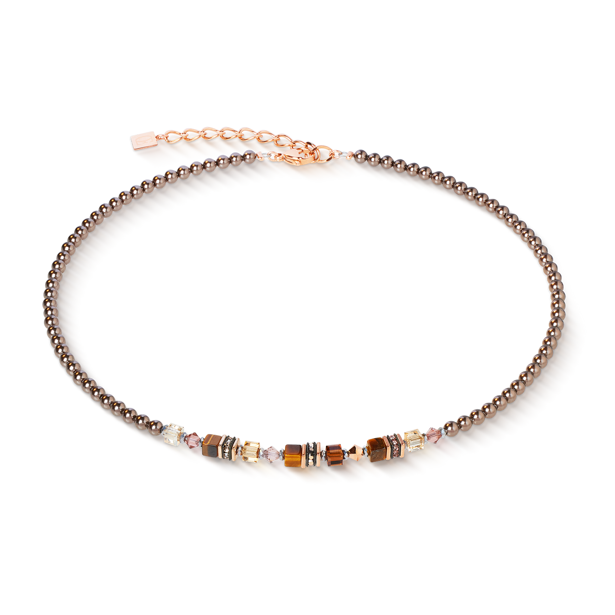Necklace Princess Earth Glow rose gold-brown