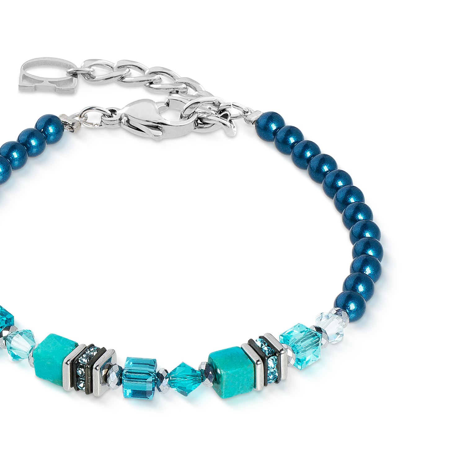 Bracelet Princess Teal Glow silver