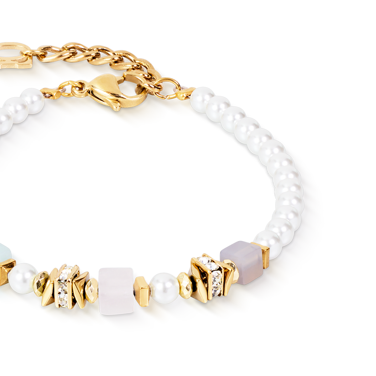 Beads & Pearls Spike Bracelet Pastel