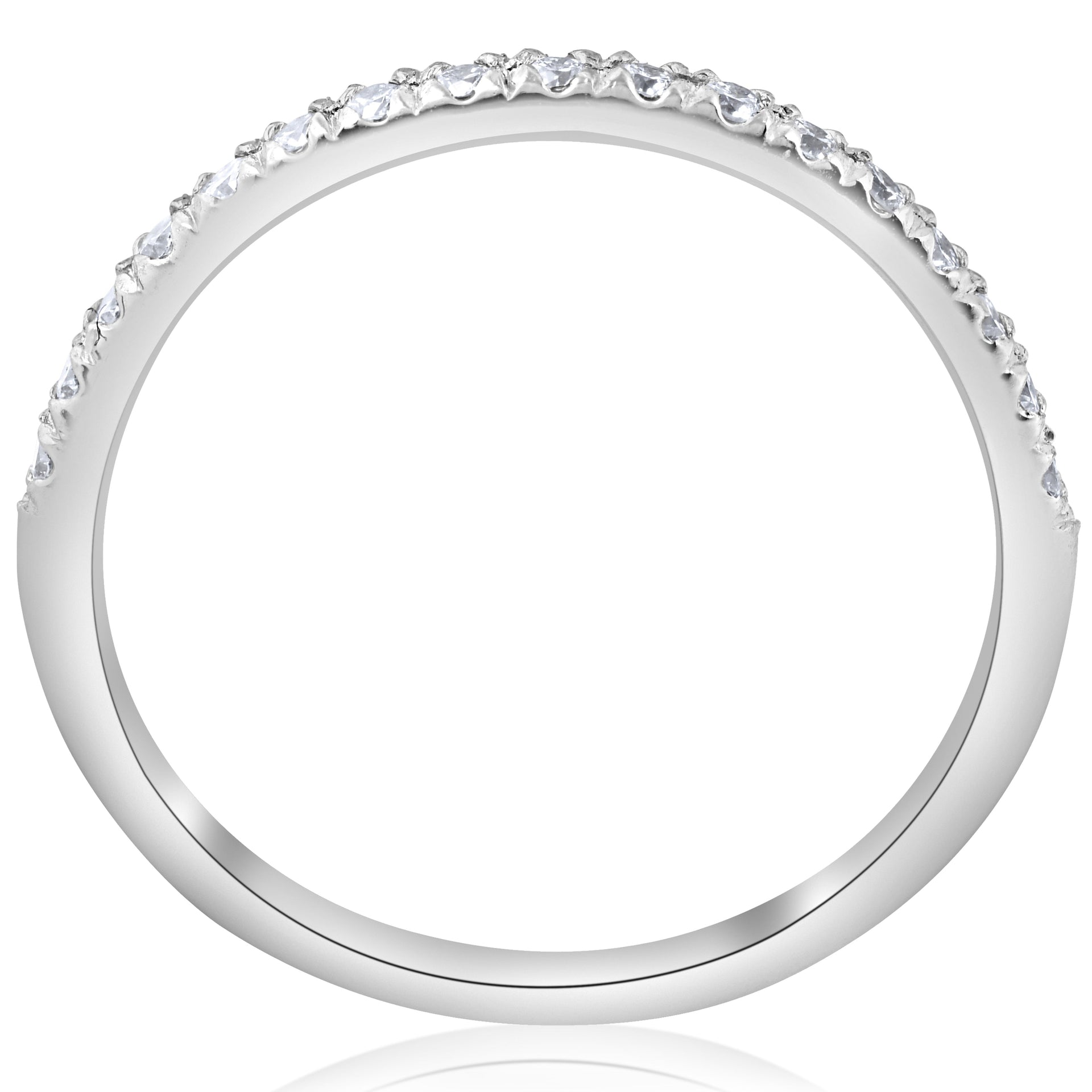 Diamond Wedding Ring 10k White Gold